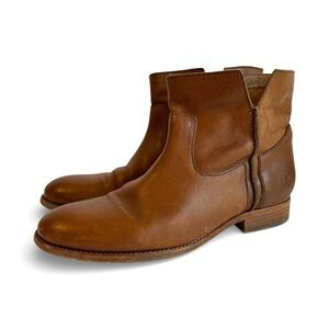 Frye Brown Leather Ankle Boots